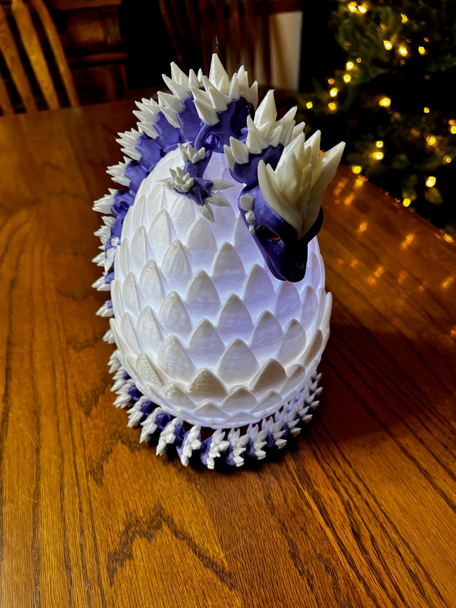 Articulated Crystal Dragon and Egg